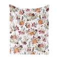 thumbnail image 2 of Celsvanis Fall Throw Blanket Pumpkin Leaf Print Soft Flannel Cover Multipurpose Cozy Blanket for Sofa Bed Indoor Home Thanksgiving Seasonal Decor 27.5"x39.5", 2 of 6