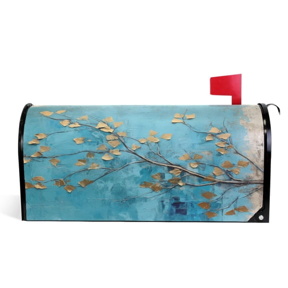 Ryvnso Mailbox Cover Abstract Tree Branch Magnetic Mailbox Wrap Standard Size 21x18 Inch