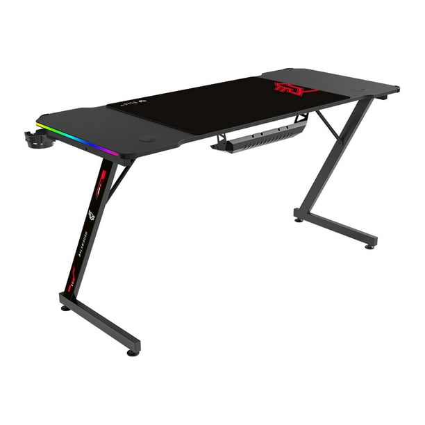 Escritorio Gamer BALAM RUSH OLYMPUS SPOT GLOW MRX6000 Ergonomico Hasta 100kg RGB Negro BR-941396 negro