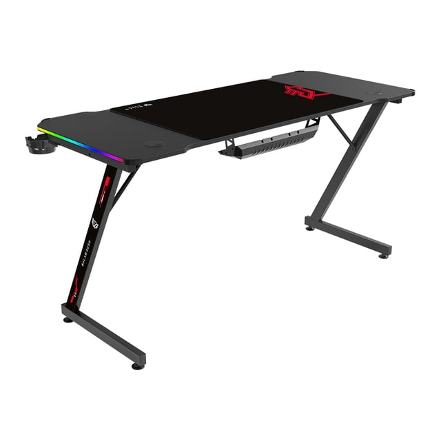 Escritorio Gamer BALAM RUSH OLYMPUS SPOT GLOW MRX6000 Ergonomico Hasta 100kg RGB Negro BR-941396 negro