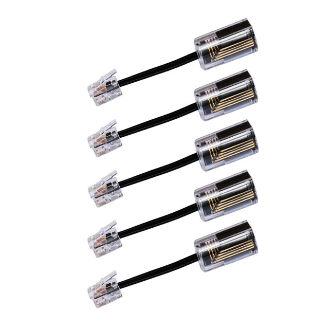 Desenredador de cables de teléfono portátil con rotación de 360 grados, paquete de 5