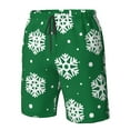 thumbnail image 5 of Disketp Men'S Swim Trunks Hawaiian Breathable Surf Beach Swimsuits Mesh Lining Beach Shorts With Pockets-Snowflake, 5 of 9