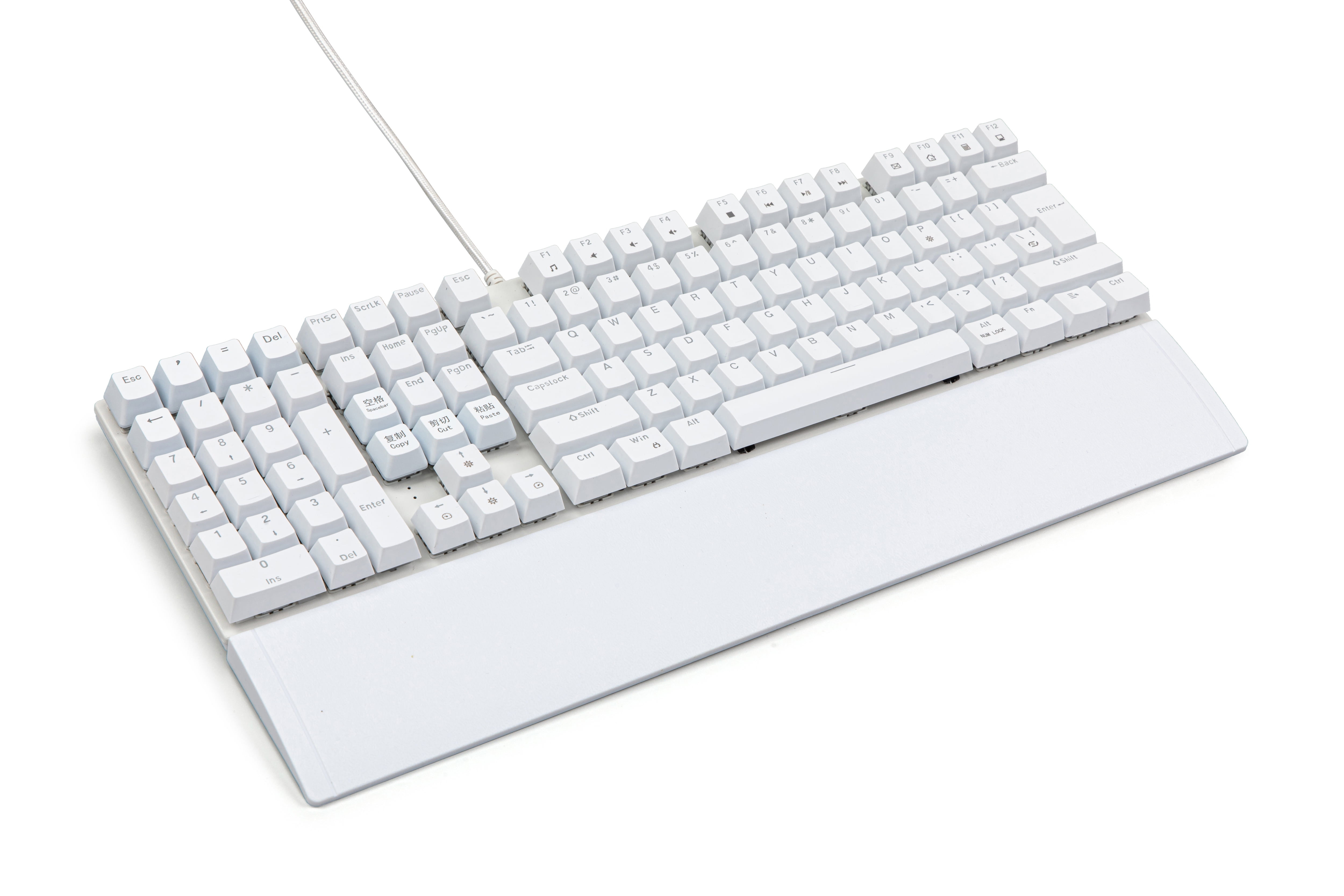 SNOW SPIDER Left hand Keyboard Wired White(Blue/Red Switch Edition) SN-2305