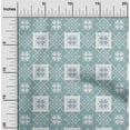 thumbnail image 2 of oneOone Rayon Light Grayish Blue Fabric Geometric Craft Projects Decor Fabric Printed By The Yard 56 Inch Wide, 2 of 4