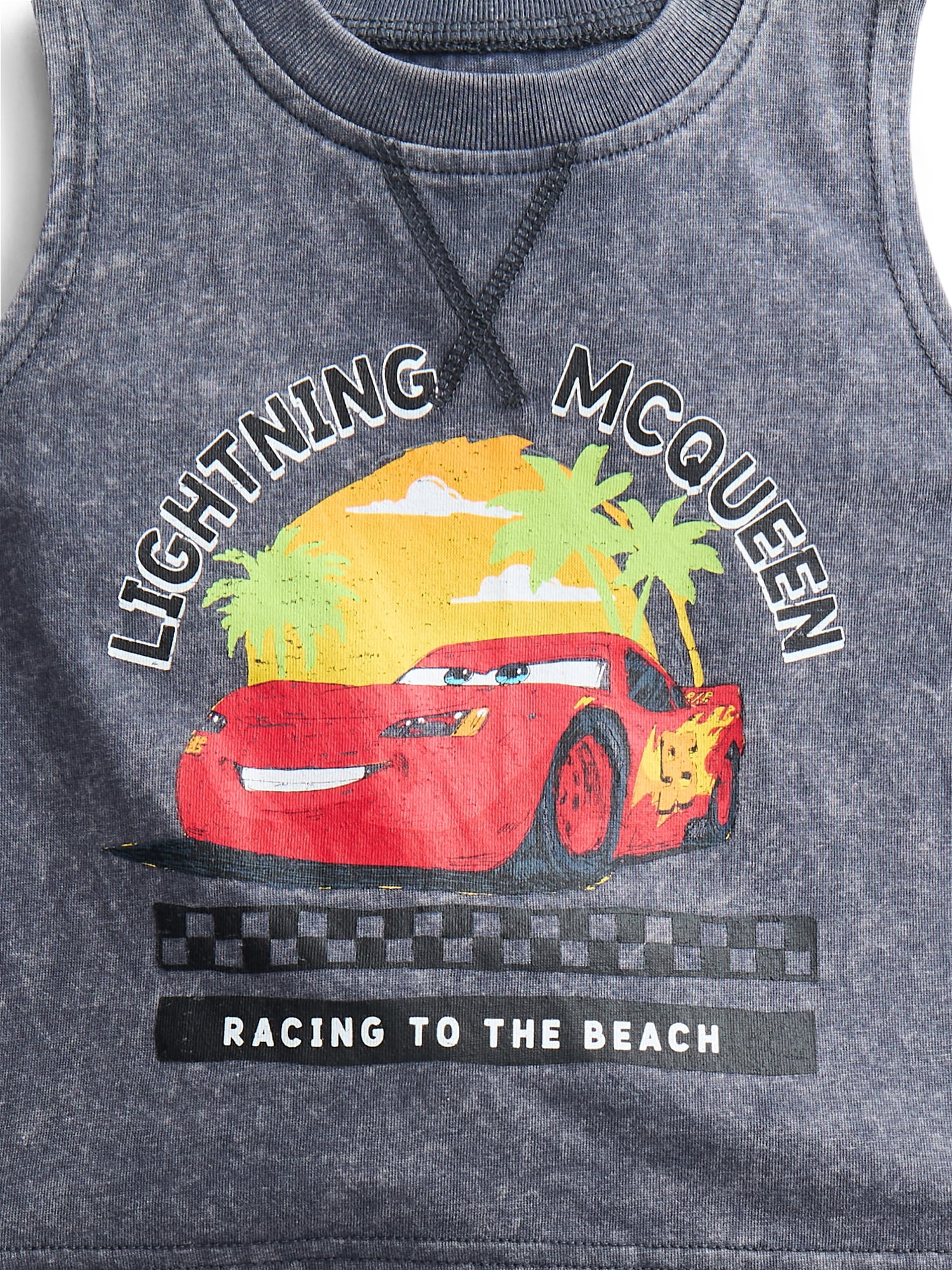 Pixar Cars Baby Boys Lightning McQueen Sleeveless Graphic Tank Top and Shorts Set, 2-Piece, Sizes 0/3M-24M