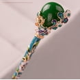 thumbnail image 2 of Horquilla de cloisonné para mujer, estilo retro, diseño de imitación de jade, horquilla antigua, 2 of 6