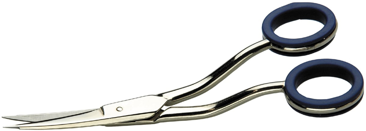Heritage Cutlery Curved Handle Machine Embroidery Scissors with Microtips VP45