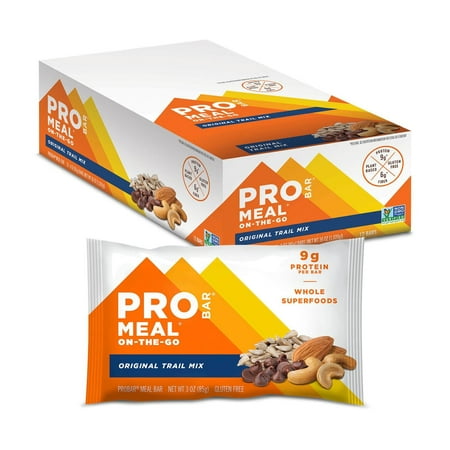 PROBAR - MEAL Bar, Original Trail Mix - Non-GMO, Gluten-Free, Plant-Based Protein (12 Count)