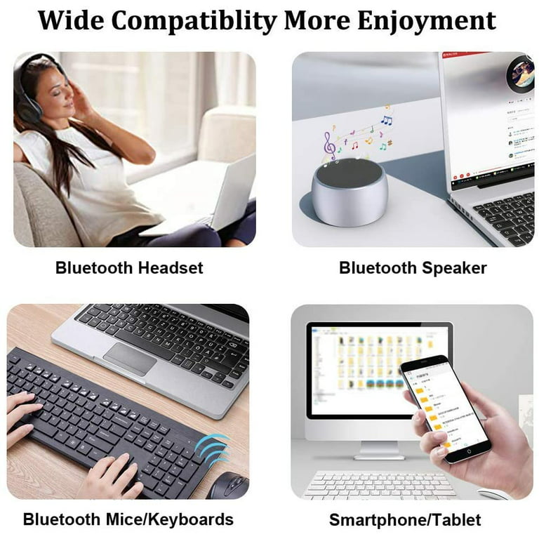USB Bluetooth Adapter for PC 5.1 - Bluetooth Dongle 5.1 USB Bluetooth  Dongle for PC - Windows 11/10 Plug and Play. for Computer Desktop, Laptop