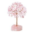thumbnail image 1 of Rose Quartz Lucky Tree Good Meaning Handmade Home Decor with Base Faux Crystal Copper Wire Lucky Money Tree, 1 of 8