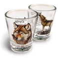 thumbnail image 1 of American Expedition Set of 2 Shot Glasses - Wolf, 1 of 5
