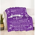 thumbnail image 6 of Aunt Blanket Gifts, to My Special Aunt Throw Blanket, Birthday Gifts for Auntie from Niece Nephew, Best Aunt Ever Blanket 60"x50" Christmas Aunt Blankets, 6 of 6