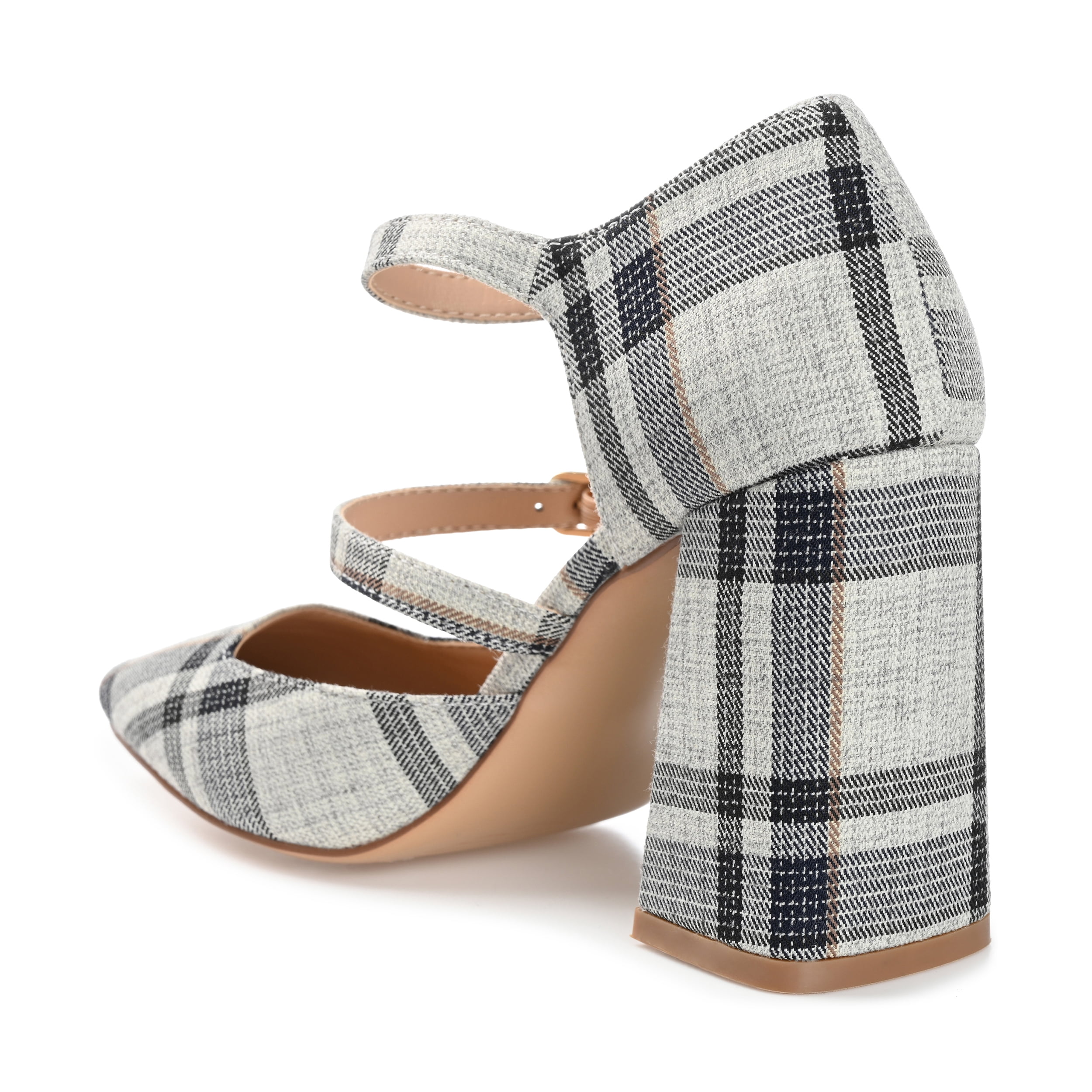 Journee Womens Isadorah Mary Jane Mid Block Heel Square Toe Pumps, Widths Available