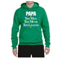 thumbnail image 2 of Wild Bobby,Papa The Man The Myth The Legend Best Daddy Father Gift, Father's Day, Unisex Graphic Hoodie Sweatshirt, Kelly, X-Large, 2 of 3
