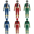thumbnail image 5 of Power Rangers Cosplay Jumpsuit Fancy Dress Costume Halloween Party Playsuit Halloween Cosplay Bodysuit for Boys, Halloween Gifts for Super Hero Fans Green, 5 of 10
