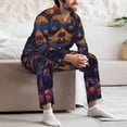 thumbnail image 7 of Uemuo Dreamy Jester Under Stars Pattern 2-Piece Loungewear Set - Men’s Soft Sleepwear, Cozy Winter PJs, Comfy Sleep Set-Medium, 7 of 7