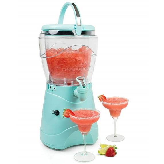 Nostalgia MSB1AQ Margarita & Slush Machine, 128 Oz Capacity, Blue