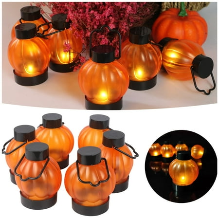 Halloween Tealights 6PCS Pumpkin Lights Pumpkin LED Lights Pumpkin Decor