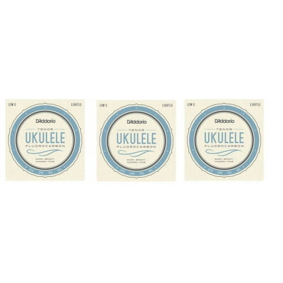 D'Addario Ukulele Strings Fluorcarbon 3-Pack EJ99TLG Uke Tenor Pro-Arte Low G