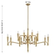 thumbnail image 7 of Tremont 12-Light Chandelier in Riviera Brass, 7 of 7