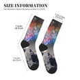 thumbnail image 3 of Rocae Elephant Fireworks Celebration for Adult Socks Casual Athletic Stretchy Loose Socks for Women Men Non-Slip Middle Tube Socks, 3 of 7