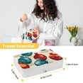 thumbnail image 5 of Bowling PU Leather Jewelry Organizer Box with Removable Compartment and Portable Design for Necklace, Earring, and Jewelry Storage, 5 of 6