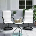 thumbnail image 6 of Spaco Patio Swivel Chairs Set of 2, High Back Patio Dining Chairs with All-Weather Mesh for Outdoor as Backyard, Lawn, Garden, Cream White, 6 of 11