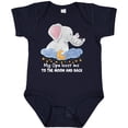 thumbnail image 3 of Inktastic My Opa Loves Me to the Moon and Back Elephant Family Boys or Girls Baby Bodysuit, 3 of 5