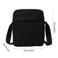 thumbnail image 2 of Men's Crossbody Bag Lightweight Shoulder Bag Casual Business Storage Bag - Outdoor Travel Daily Use(Black-L), 2 of 4