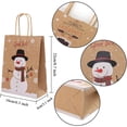 thumbnail image 5 of 12 bolsas de papel Kraft navideñas creativas, bolsas de regalo de Navidad, bolsas de papel portátiles para embalaje navideño, 5 of 5