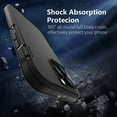 thumbnail image 4 of Entronix Heavy Duty Case Designed for iPhone 12 Pro Max Shockproof Triple Layer Rugged Case, Black, 4 of 7