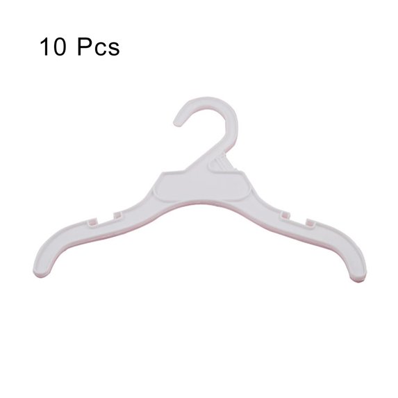 leaveforme 10Pcs Plastic Dog Puppy Cat Clothes Hanger Rack Storage Organizer Pet Supplies