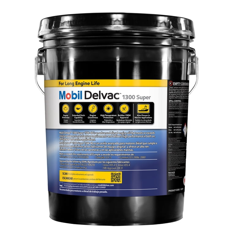 Mobil Delvac 1300 Super Heavy Duty Synthetic Blend Diesel Engine