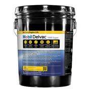 Mobil Delvac 1300 Super Heavy Duty Synthetic Blend Diesel Engine Oil 15W-40, 5 Gal