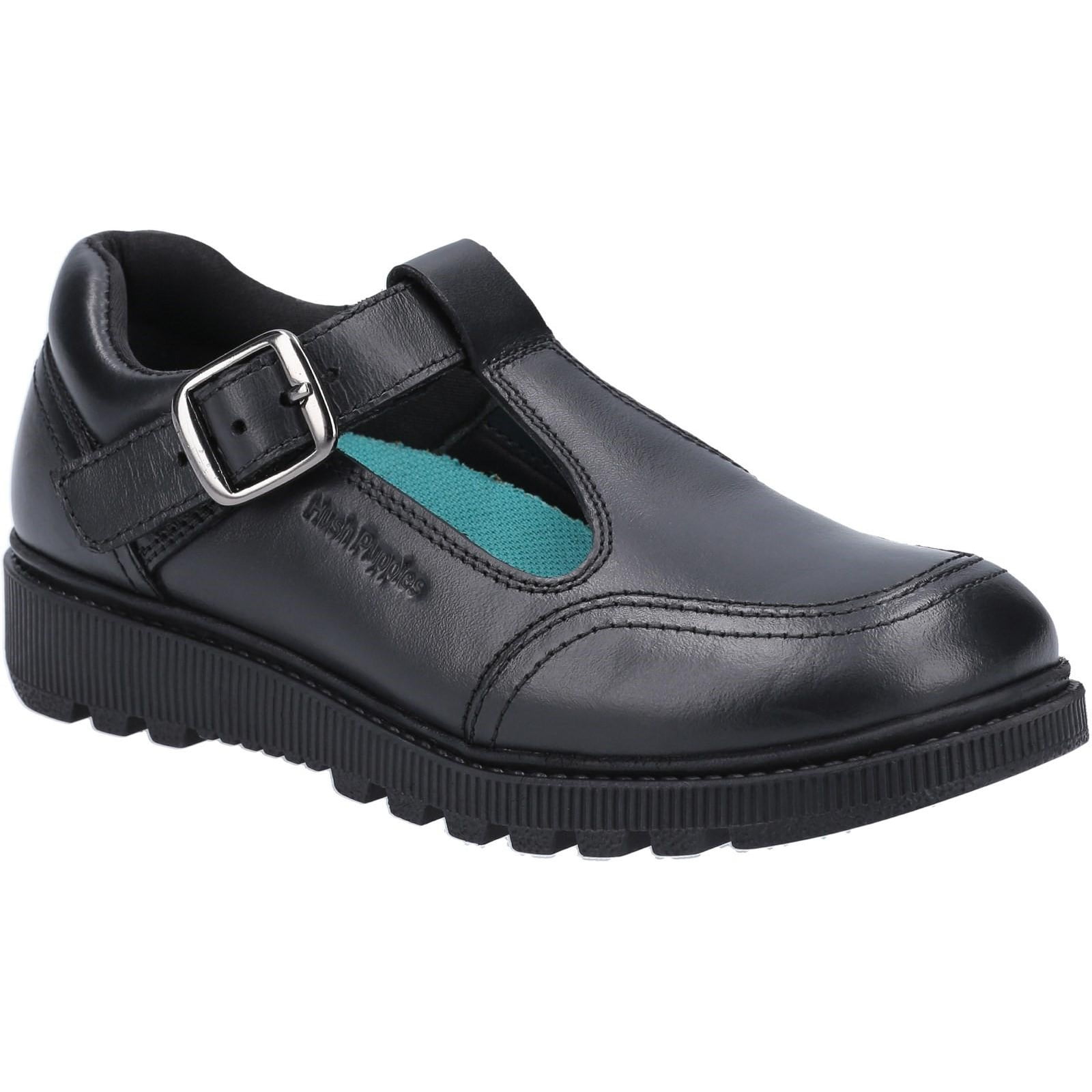 Hush Puppies Girls Leather School Shoes -