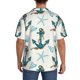 thumbnail image 3 of Balery Anchors And Shells Camisa Casual de Manga Corta con Botones para Hombre, Texturizada, Estilo Cubano, para Playa, Verano-X-Large, 3 of 5