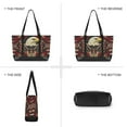 thumbnail image 6 of FORMRS Canvas Laptop Tote Bag for Women with 15.6" Computer Compartments Shoulder Handbag, Red Abstract Eagle, 6 of 7