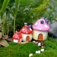 thumbnail image 2 of Adorno de jardín en miniatura, impermeable, popular, 3 tamaños, lindos accesorios de jardinería con forma de hongo para decoración del hogar, ahf, rosa, L, 2 of 5
