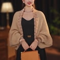 thumbnail image 3 of Versatile Rainbow Knit Cardigan Sweater Shawl, 3 of 3