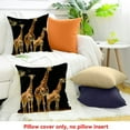 thumbnail image 4 of FCXZI Giraffes Farmhouse Decor Pillow Cover for Home Sofa Couch 18x18in, 4 of 5
