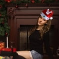 thumbnail image 5 of Gorros navideños, gorros de Papá Noel para fiestas navideñas, suministros festivos para fiestas de Año Nuevo, 5 of 5