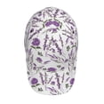 thumbnail image 4 of Balery Baseball Cap Adjustable Size for Running Workouts and Outdoor Activities All Seasons Dad Hat(Lavender Flowers), 4 of 9