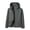 A129-Gray, variant on Hood Zip Up Windproof Jacket for Men Lightweight Water Resistant Outerwear with Zipper Side Pockets Spring Fall Outdoor Athletic Outerwear
