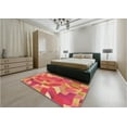 thumbnail image 4 of Ahgly Company Indoor Rectangle Patterned Ferrari Red Area Rugs, 2' x 4', 4 of 6