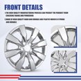 thumbnail image 3 of 4Pcs/Set Hubcaps,16 inch Wheel Rims Cover for 2014-2016 Toyota Corolla Compatible with Steel Wheels,Snap on Installation ABS+PC,Chrome, 3 of 7