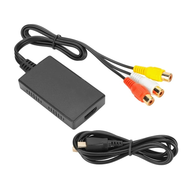 Convertidor Rca A Hdmi Adaptador HDMI Rojo, Blanco Y Amarillo