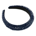 thumbnail image 7 of Unique Bargains 1 Pc Rhinestone Headband for Women Bling Padded Hairband Hair Accessories 1.18 Inch Wide Deep Blue, 7 of 7