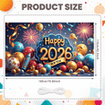 thumbnail image 5 of Festive Decoration Happy 2026 Banner Celebration Display for New Year Party Indoor Outdoor Holiday Event, 5 of 9