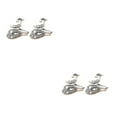 thumbnail image 1 of ZLight Knitting Ring Animal Jewelry Gifts Opening Rings Guide Crocheting DIY Daily Sewing Supplies Wedding Using Silver NJ135 2Set, 1 of 6