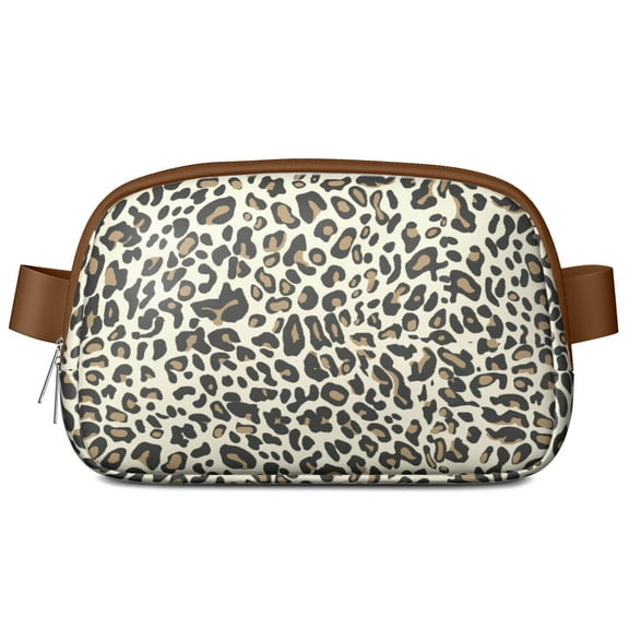 Polka-Dot Leopard Fanny Pack – Waterproof Adjustable Waist Bag with Whimsical Hybrid Design, Unique & Playful
